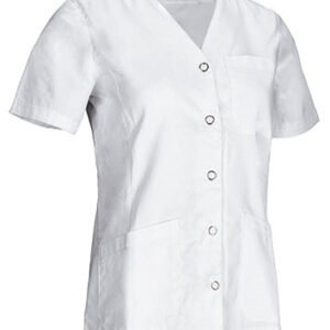 Blouse Pression Léa — Blanche