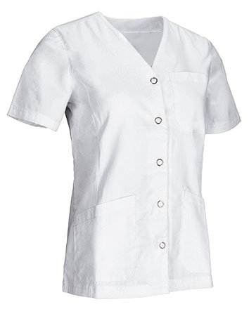 Blouse Pression Léa — Blanche