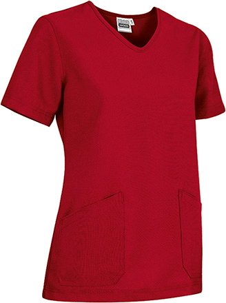 tunique-sarah-rouge-femme-microfibre Tunique Fluide Sarah — Microfibre